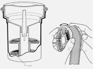 Developing tank and spiral