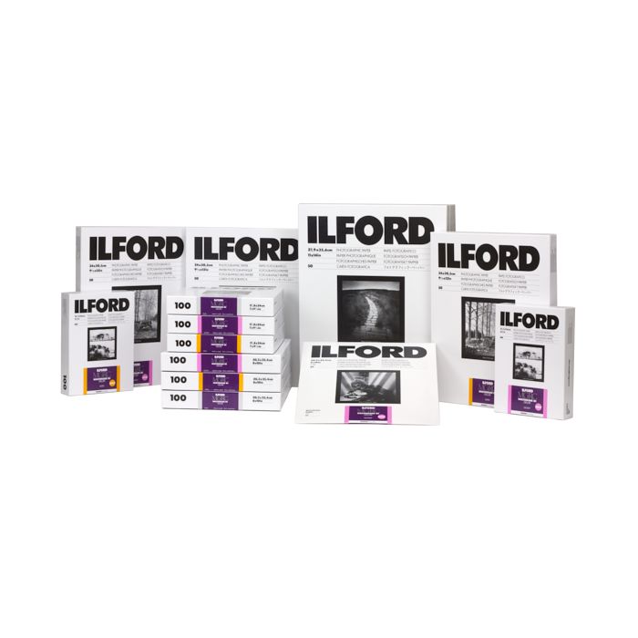 Black and White Enlarging Paper 116 8190 Ilford Multigrade IV RC Deluxe Resin Coated VC Variable Contrast 8x10 Inches Glossy Surface 25 Sheets 