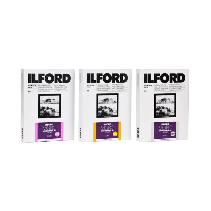 Ilford NEW Multigrade RC Deluxe 10x8"  Black & White Paper Pearl 100 sheets 