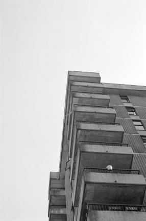 Brutalist Apartment Building