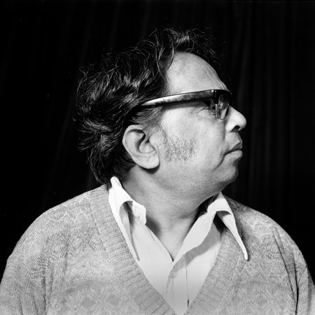 Black and white portrait of Masterji