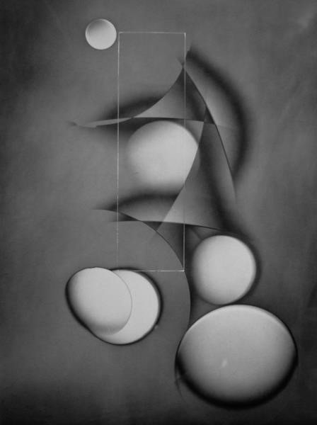 Silver gelatin darkroom print created by Michael jackson using the Luminogram process