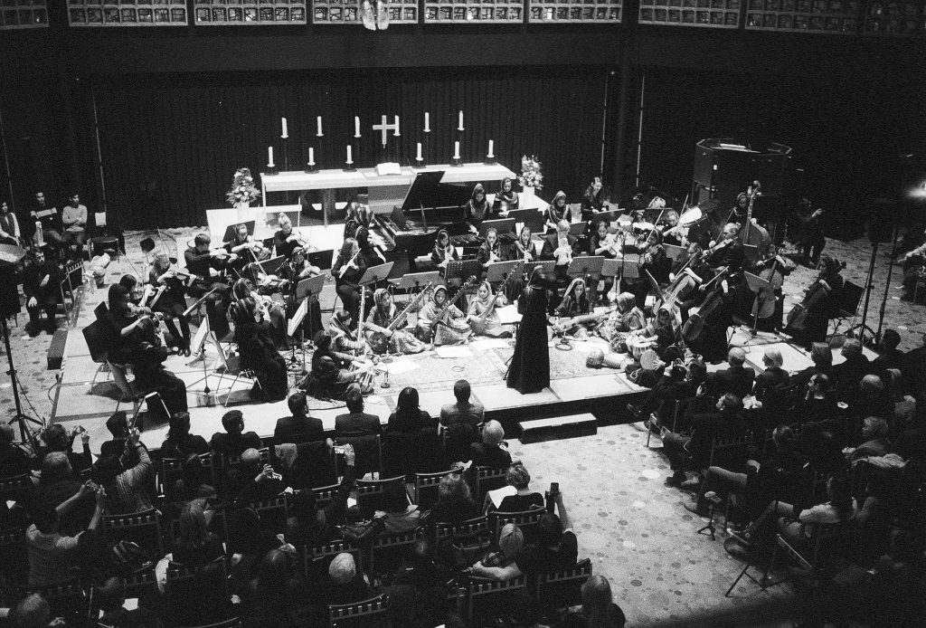 Concert-in-Berlin b&w fiilm photo