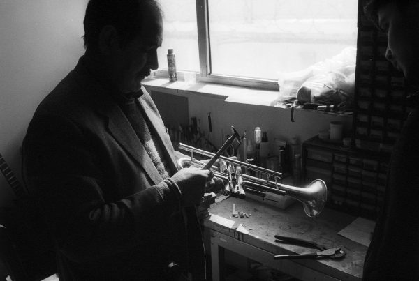 Repairing-a-trumpet