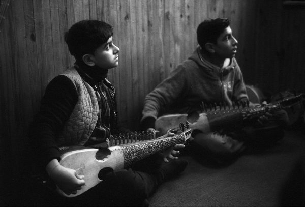 Student-with-Ruhab shot on b&w ILFORD film