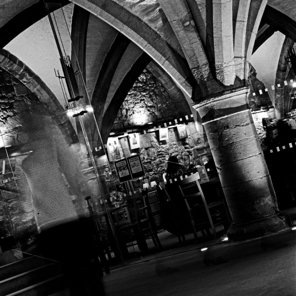 @shooting_grain #spooky #ilfordfridayfavourites. Ghost: Durham Cathedral on a Bronica SQAi with @ILFORDPhoto HP5