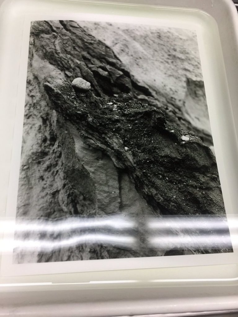 Black and white darkroom print on silver gelatin ILFORD paper