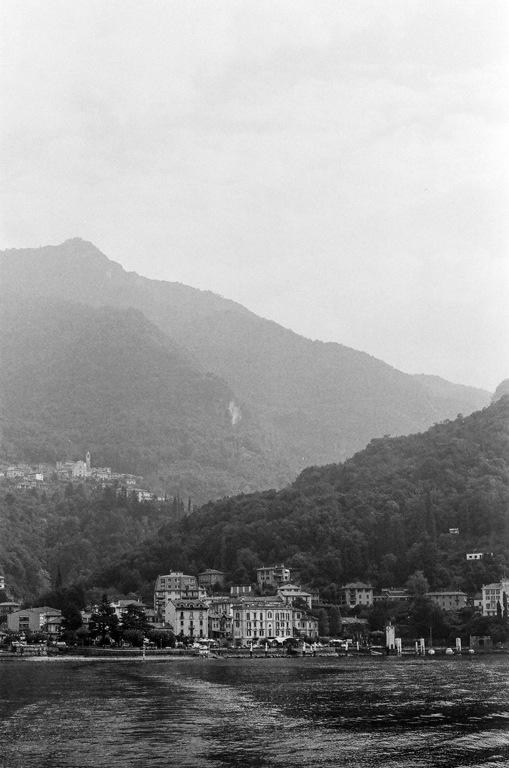 Como Italy - shot on black and white iILFORD Film by Meredith Schofield