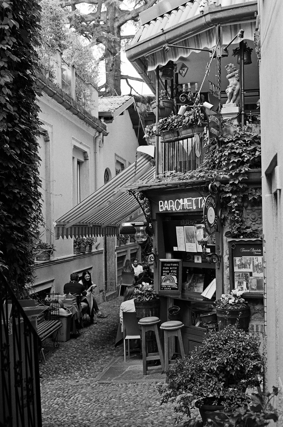 Como Italy - shot on black and white iILFORD Film by Meredith Schofield