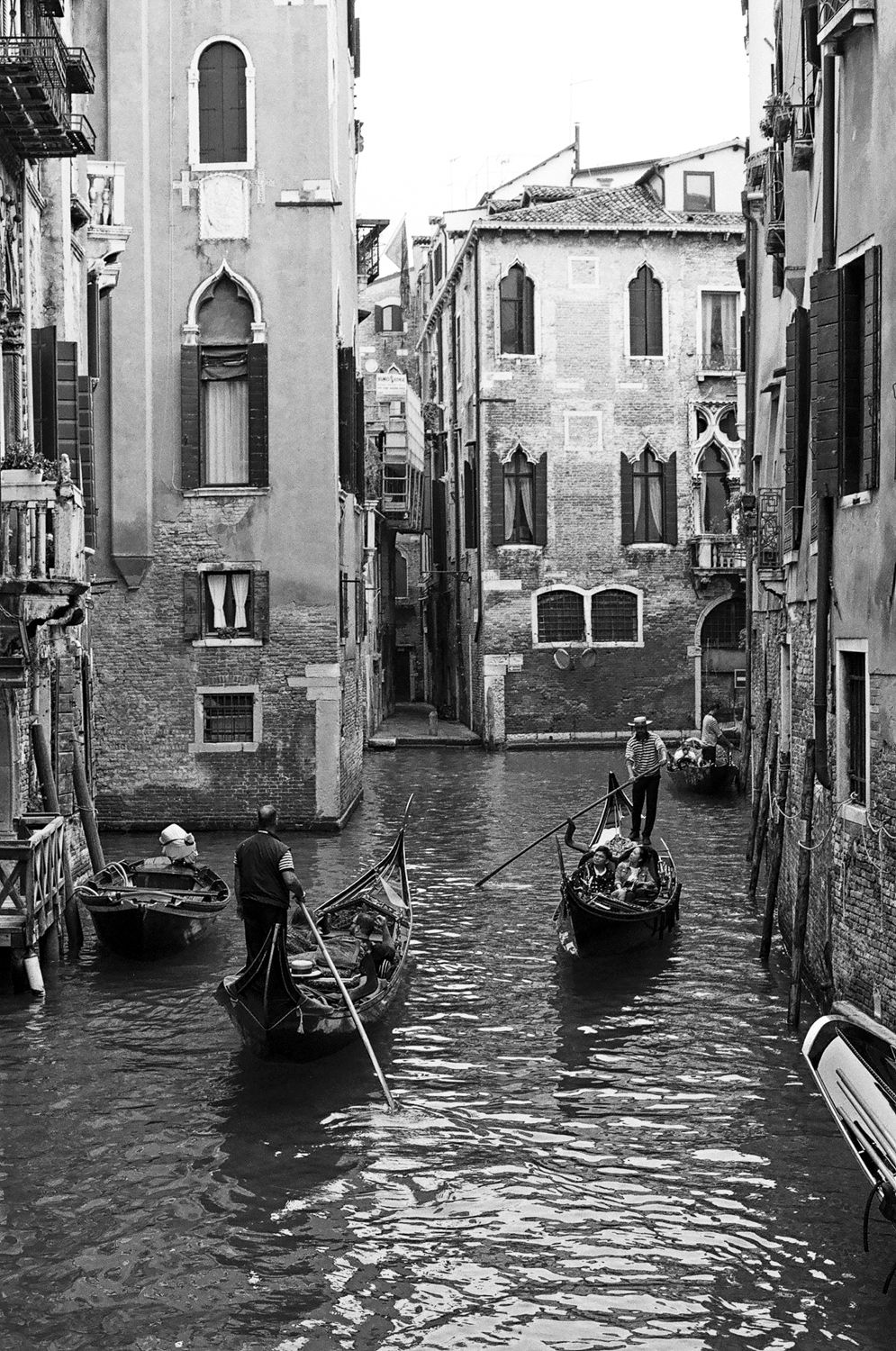 Venice - shot on black and white iILFORD Film by Meredith Schofield
