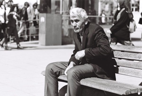 @hejrevell Mar 21 Hootlet More Old man on the bench with ILFORD PanF Plus & Leica M7 Summicron APO 90mm lens. #greenfilm #ilfordpanf #fridayfavourites @ILFORDPhoto