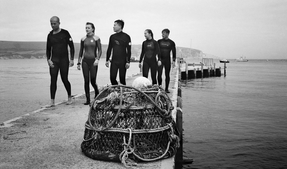 @WellerMonica The Divers Return, Swanage #fridayfavourites #sport #ilfordphoto @ILFORDPhoto