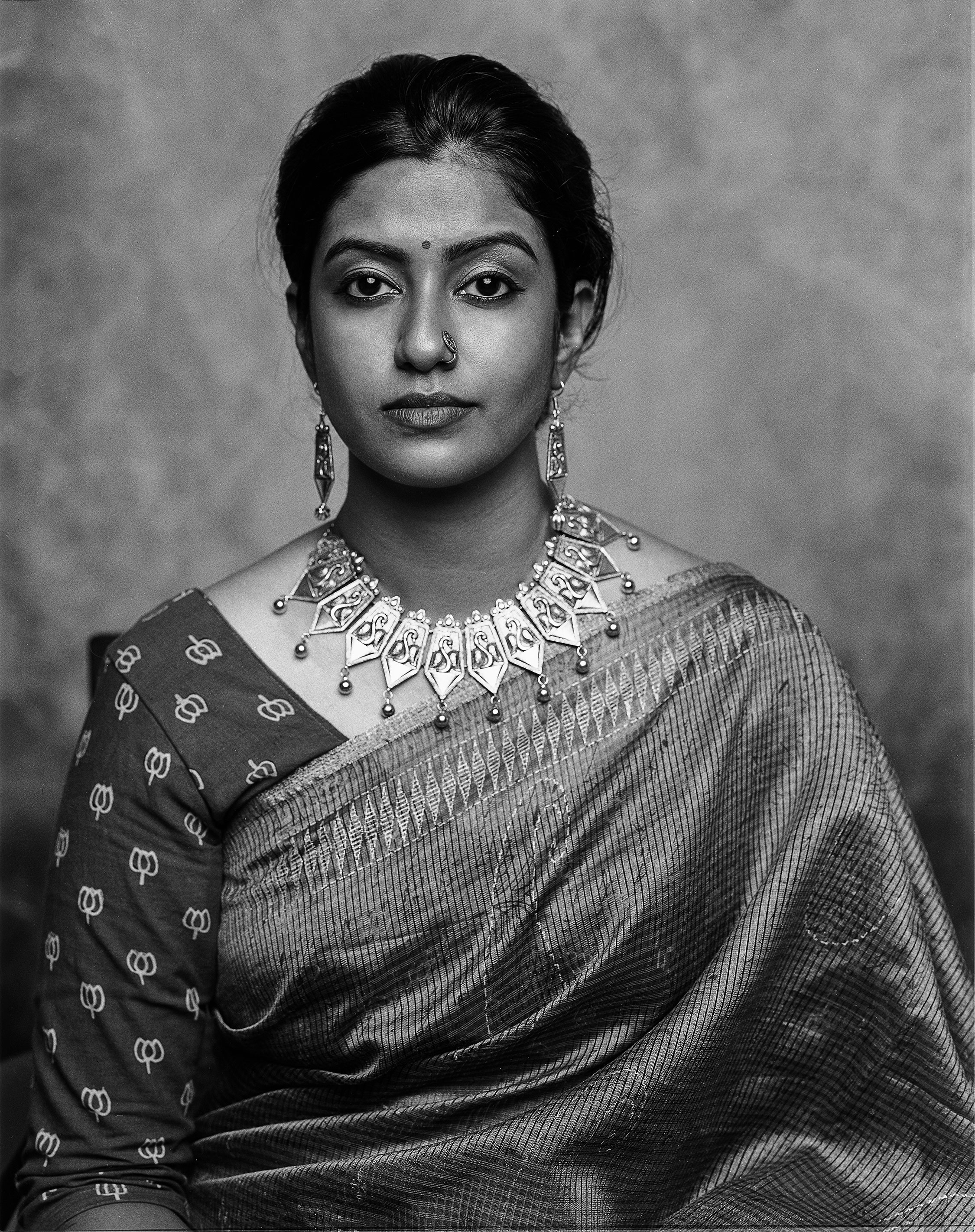 Roshnie shot on black and white ILFORD PHOTO HP5 PLUS film by PV Subramanian