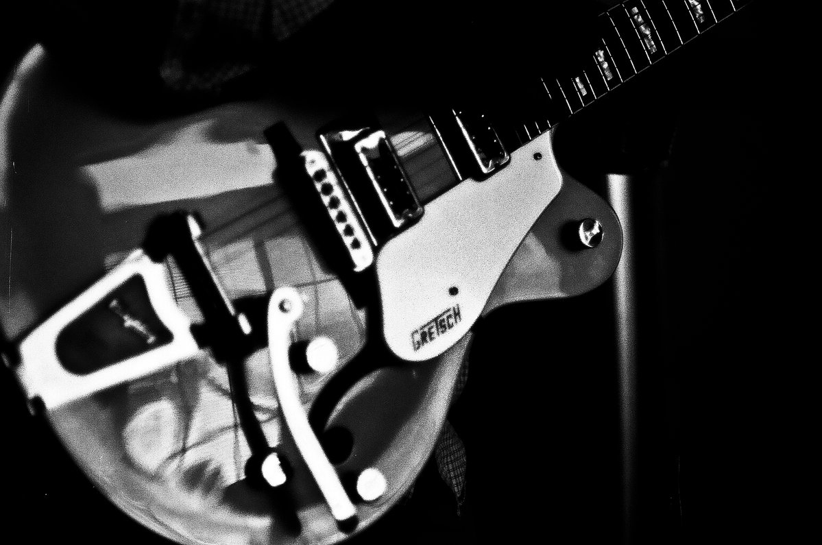 Black and white photo of guitar fro ilford photo friday favrourites #music theme