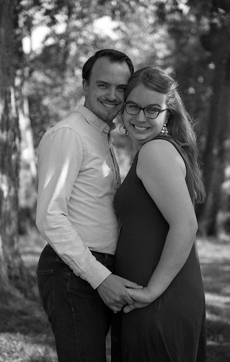 @DavidNee6 13h13 hours ago Hootlet More @ILFORDPhoto #ilfordphoto #fridayfavourites #plusfilms #ilfordfp4 "Love is in the Air" - From a mini engagement session for our son and his fiance. Canon Elan 7, 50 STM. FP4 in Caffenol CM, 12 minutes@20C. My first roll of FP4 outside of testing. So glad I bought a 100' roll!