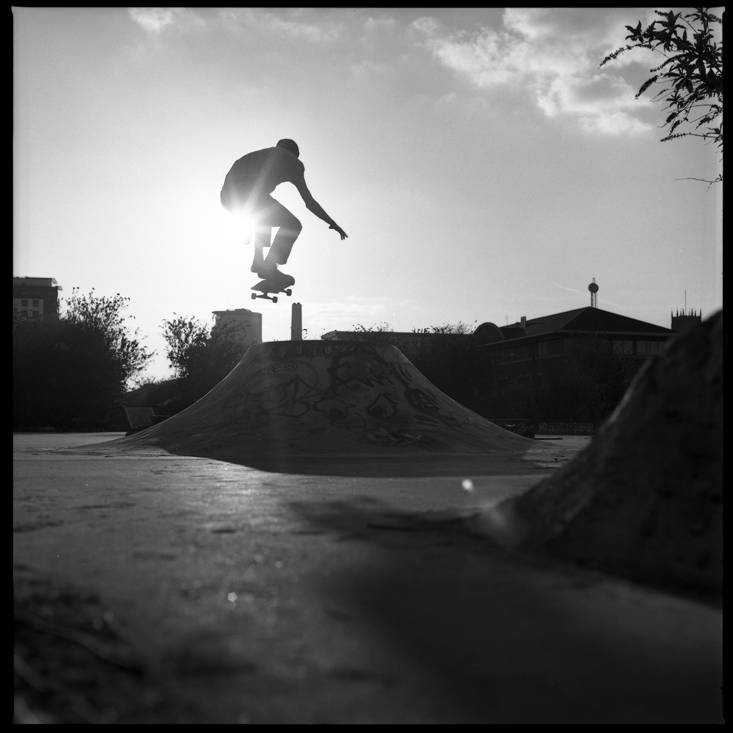 Skate Documentary Photography Shot on Black and White Film