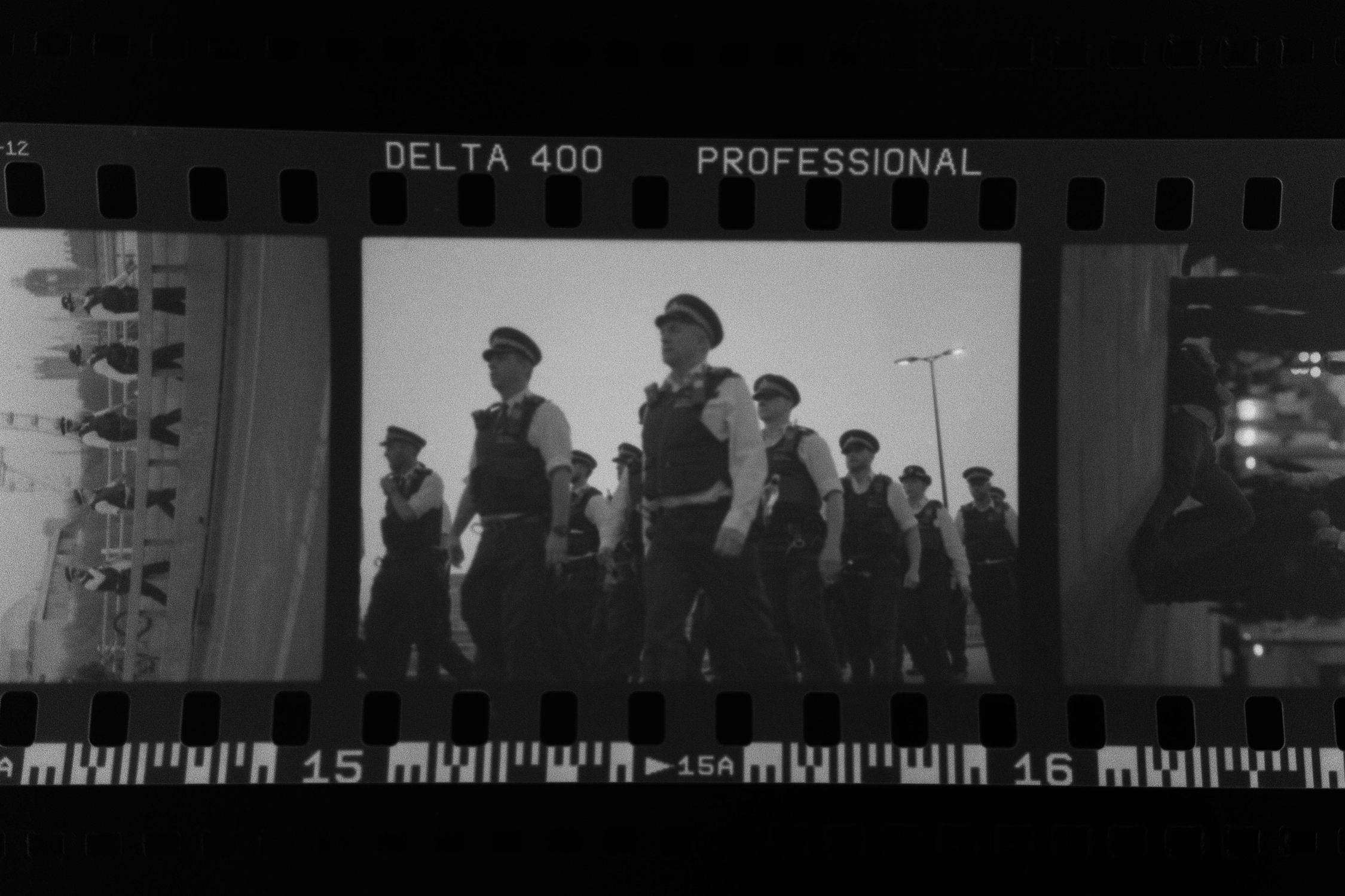 Photojournalism shot on Delta film.