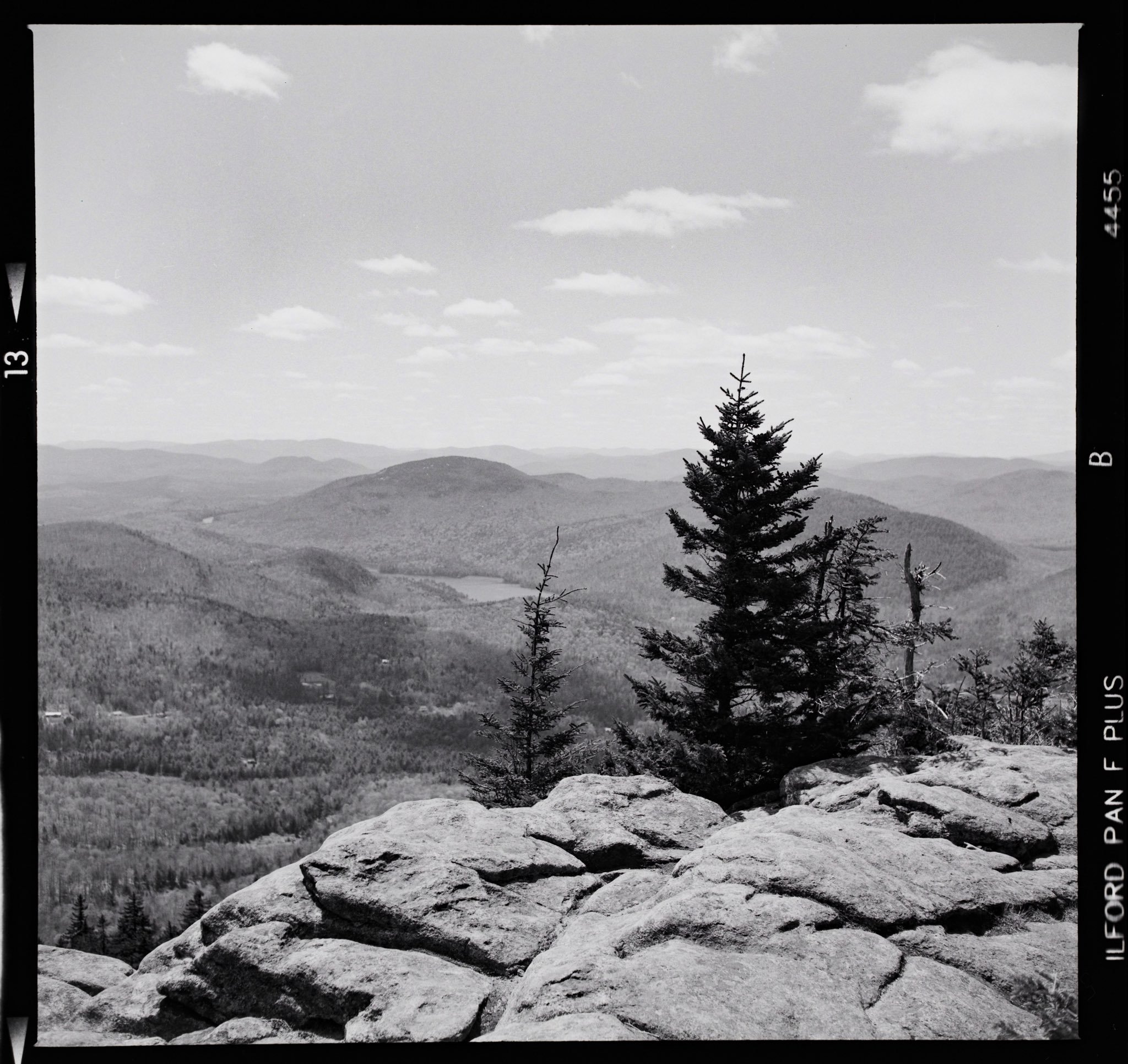 @MattAngleyPhoto · 22 May ?Crane Mountain summit, Adirondacks ? Zeiss Ikoflex 1C, 75mm f/3.5 Carl Zeiss Tessar ? Ilford Pan F Plus #film #filmphotography #ilfordphoto #fridayfavourites #ilfordpanFplus #mediumformat #believeinfilm #filmisnotdead #blackandwhitephotography #landscapephotography