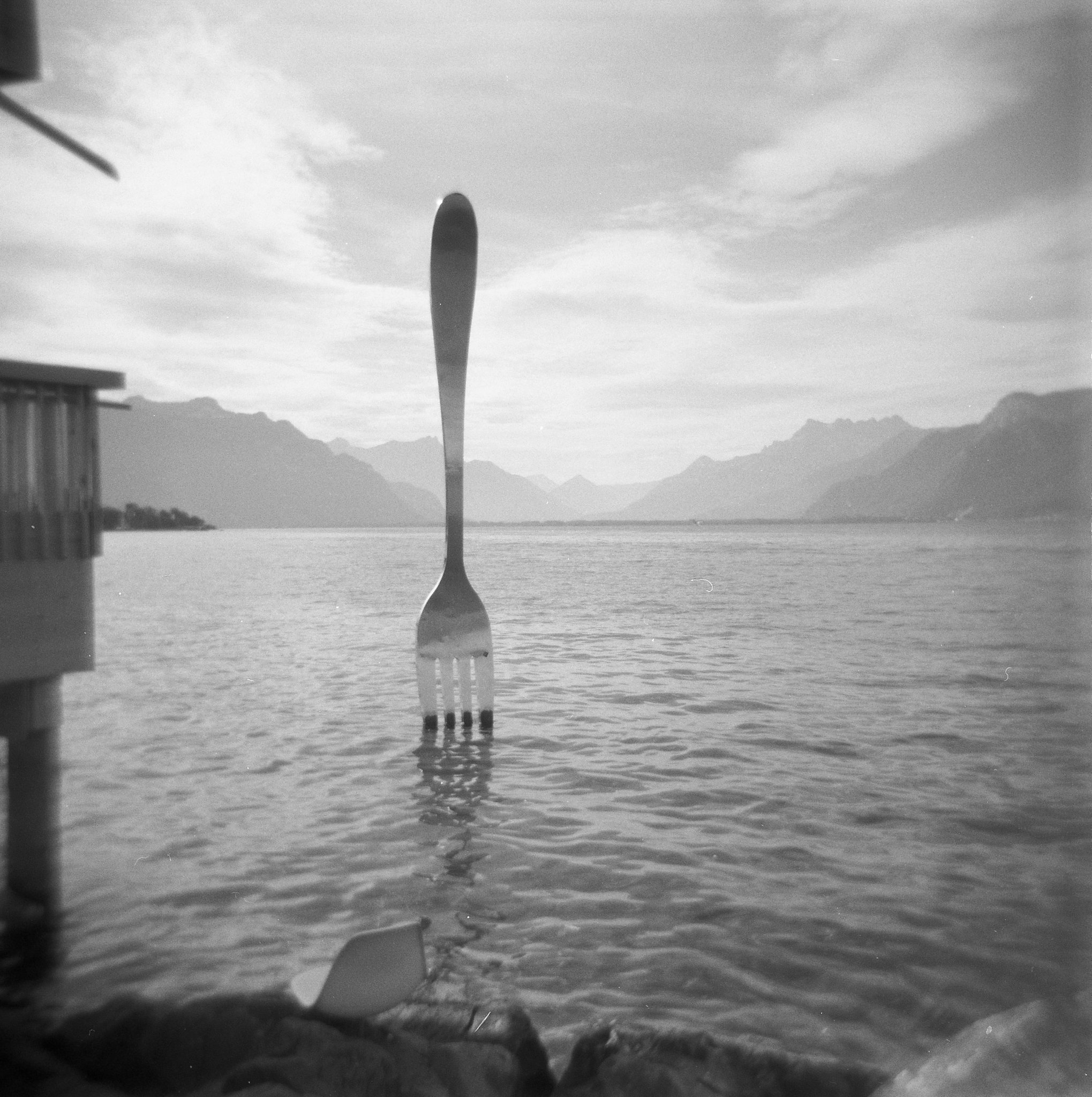 @mparry1234 · Apr 14 Also a forkFork and knife for the #fridayfavourites #ilfordphoto theme of #plasticcamera Holga 120 and HP5+ (Vevey, Switzerland)