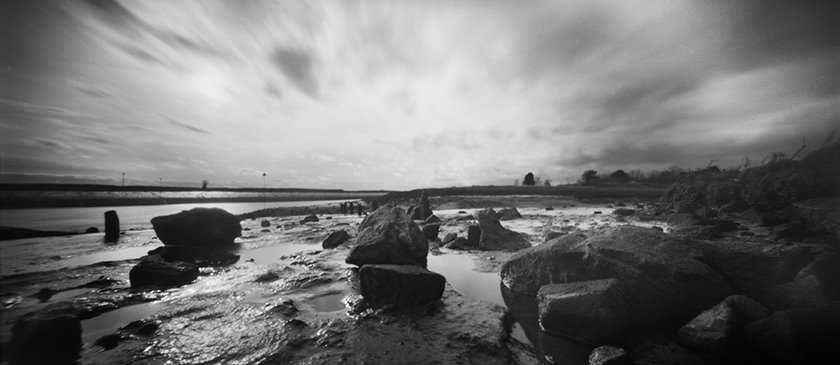 @JohnScarbro1 Ebb Tide. Holga 120WPC. @ILFORDPhoto Pan F+. HC110. #fridayfavourites #plasticcamera #pinhole #pinholephotography #lensless #believeinfilm #filmphotography #blackandwhitephotography #analogphotography #holga120wpc #ilfordphoto #ilfordpanf #120film #ishootfilm