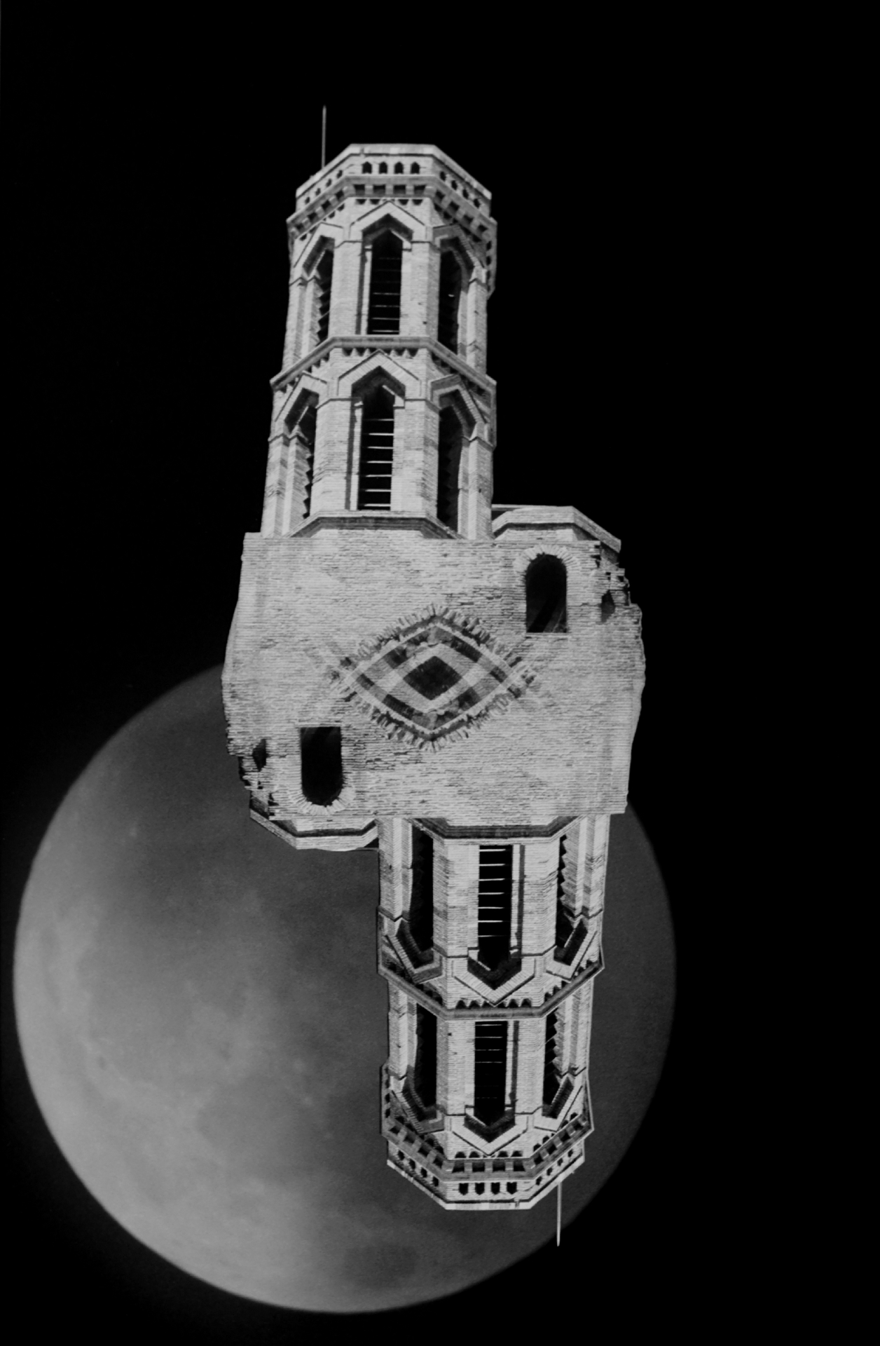 SL Web by David Allen (“Space Triptych: Split level | Fleet | Tesseract Kazoo” Moon negatives by Richard Davies)