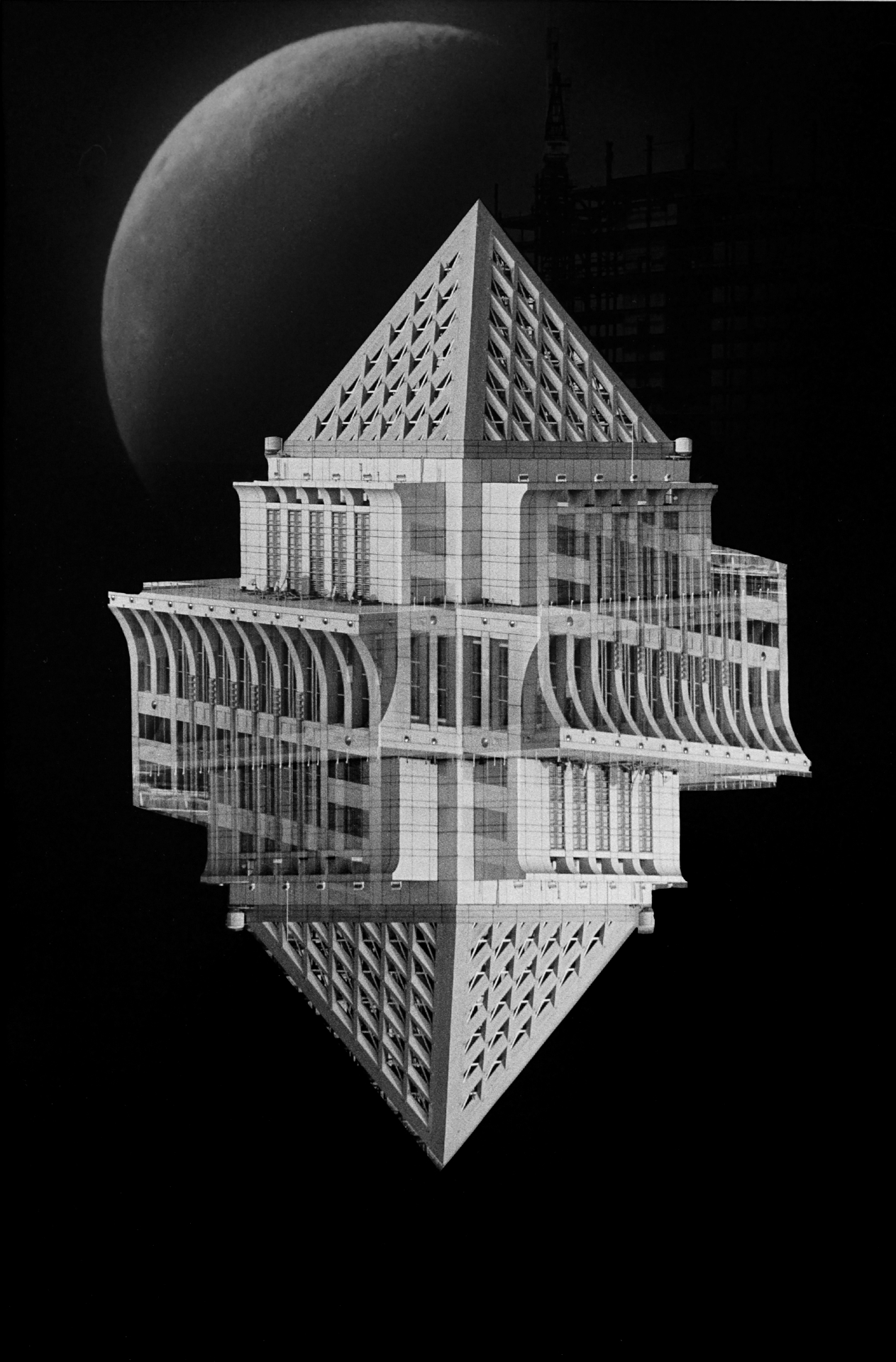 tk web by David Allen (“Space Triptych: Split level | Fleet | Tesseract Kazoo” Moon negatives by Richard Davies)