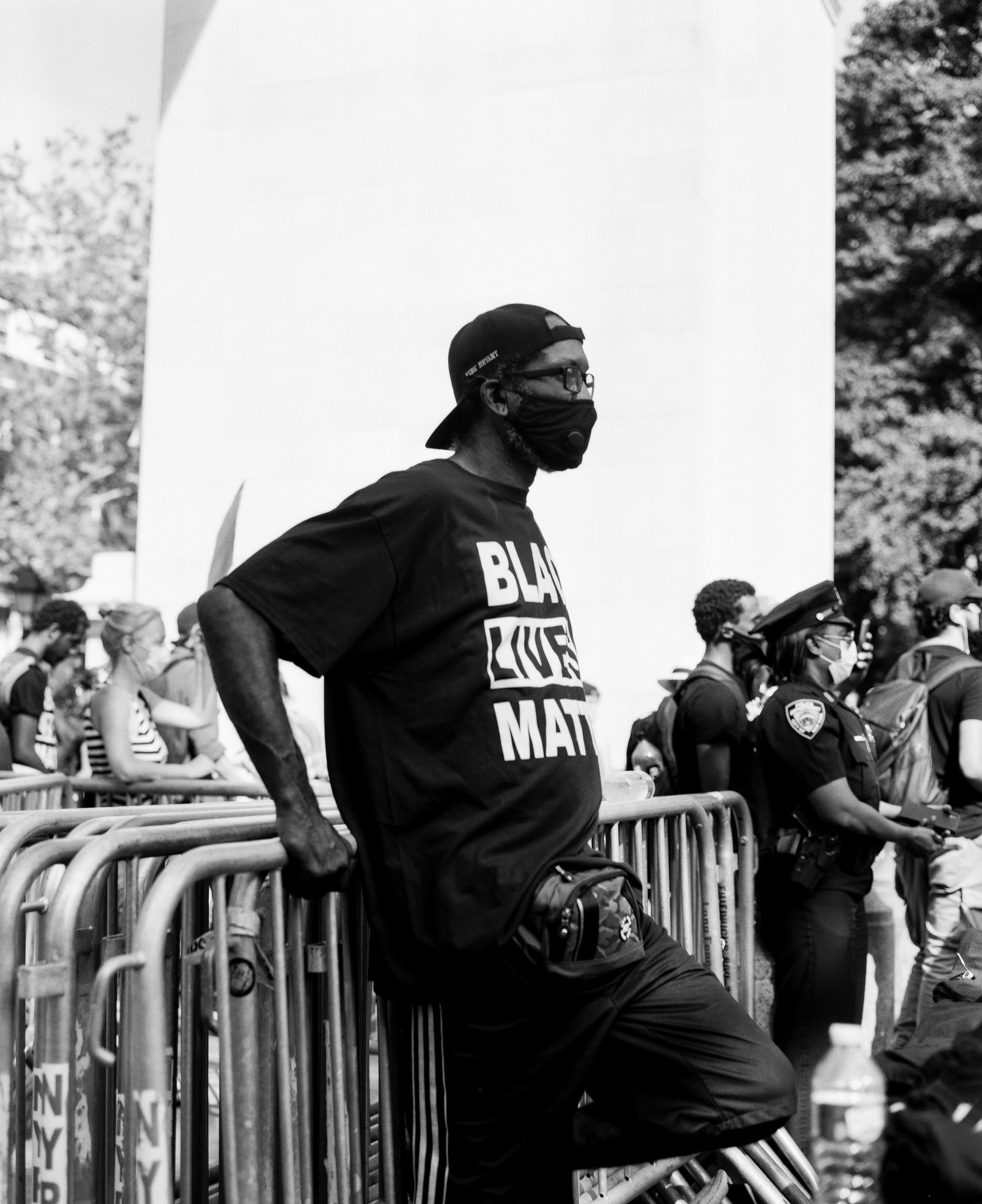 Art and Activism shot on ILFORD Delta 100 with Mamiya RB67 in Manhattan, NYC ©Kevin Claiborne