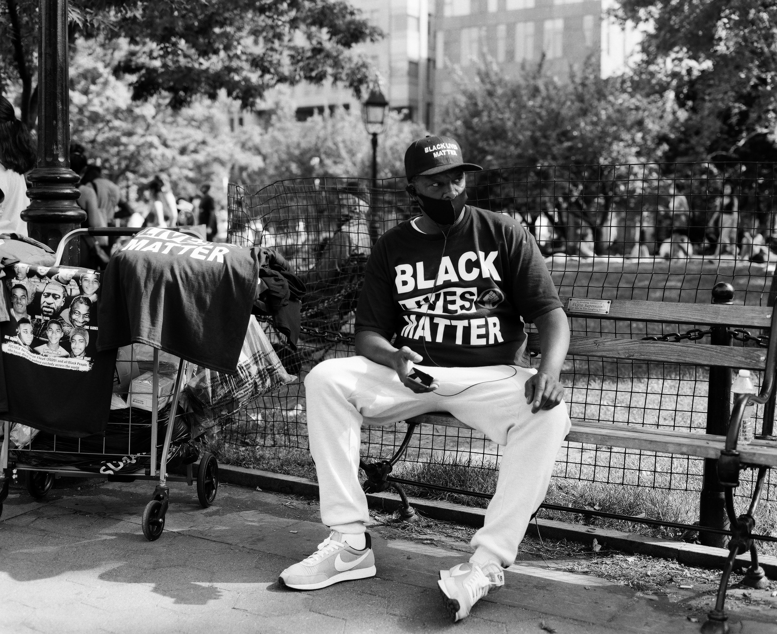 Art and Activism shot on ILFORD Delta 100 with Mamiya RB67 in Manhattan, NYC ©Kevin Claiborne