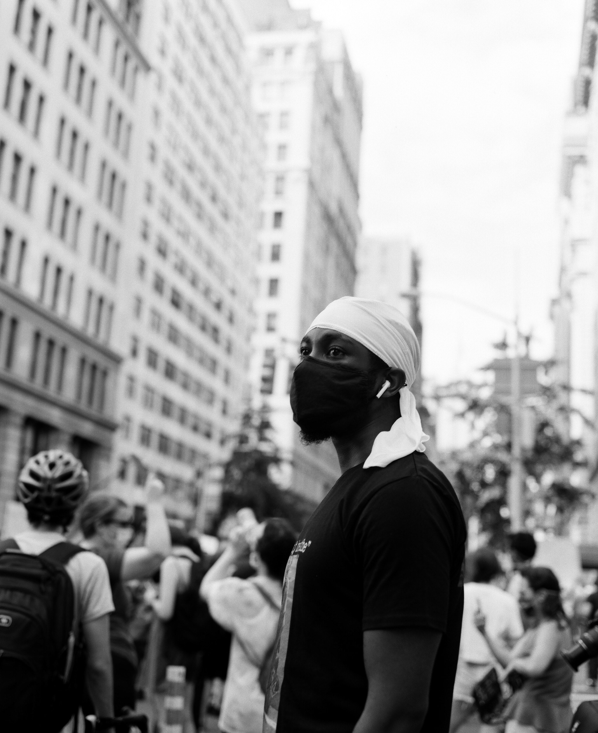 Art and Activism shot on ILFORD Delta 100 with Mamiya RB67 in Manhattan, NYC ©Kevin Claiborne