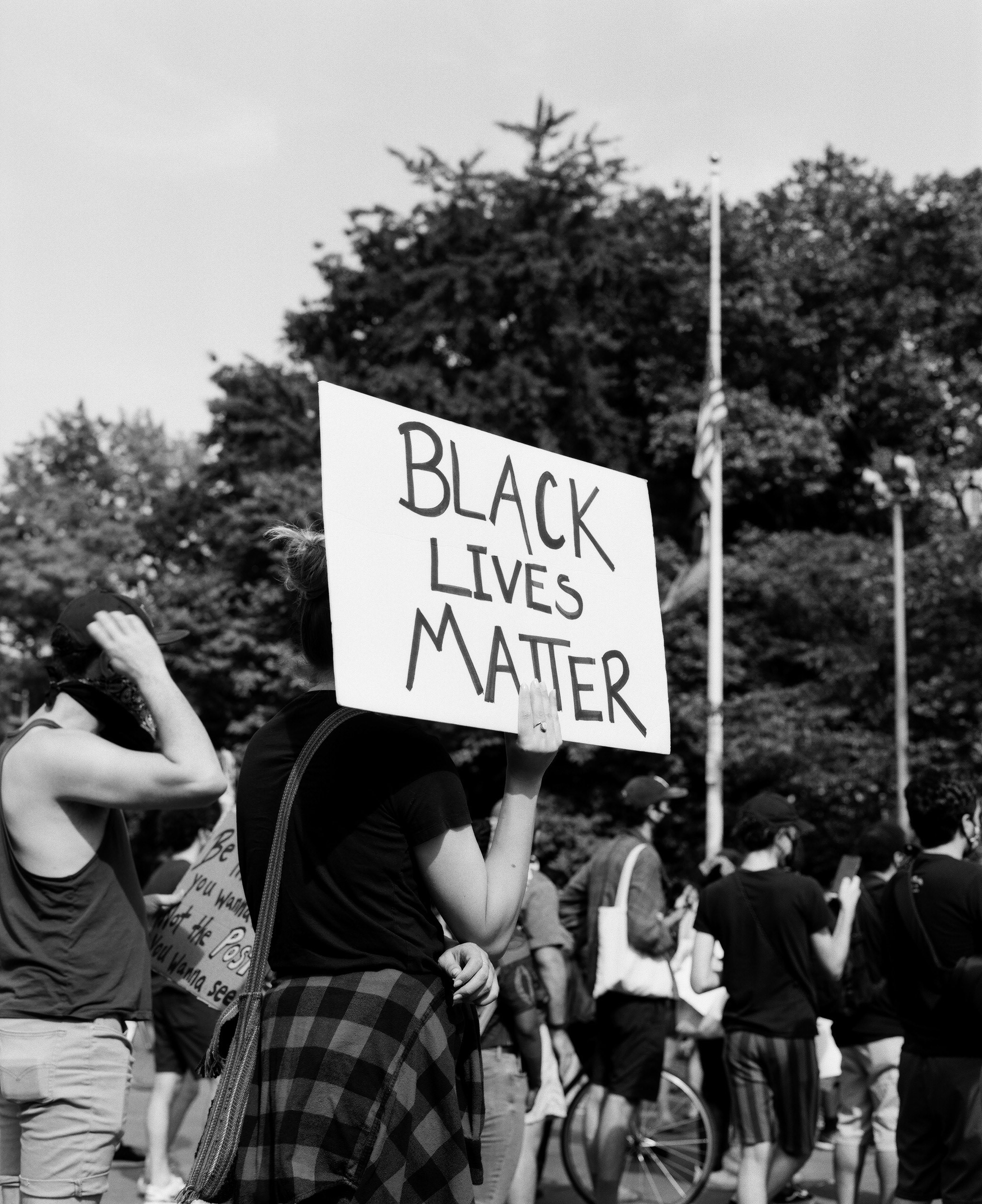 Art and Activism shot on ILFORD Delta 100 with Mamiya RB67 in Manhattan, NYC ©Kevin Claiborne