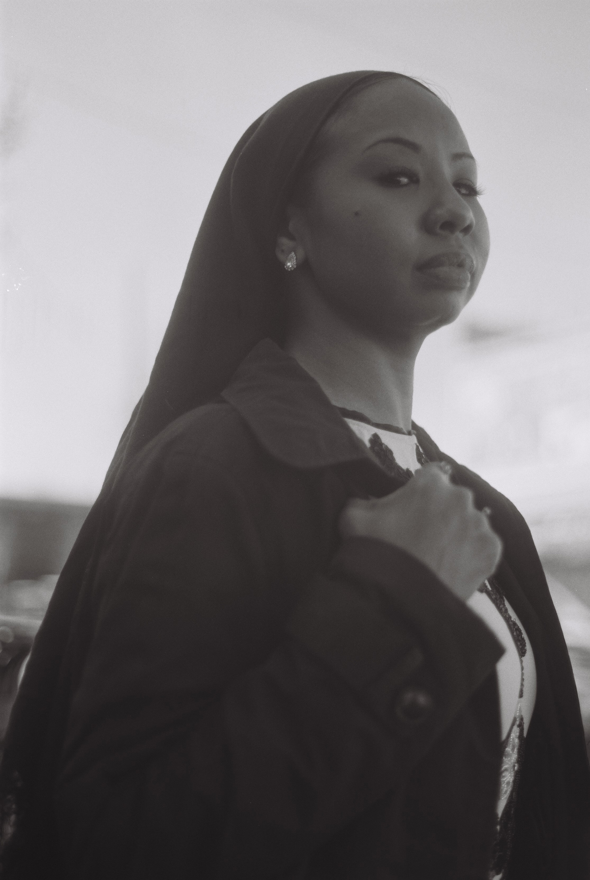 black and white image shot on ILFORD Delta film by @Rita Harper