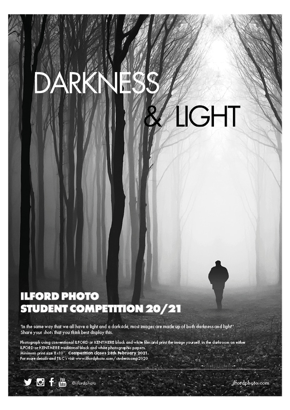 Darkness and light student competition poster