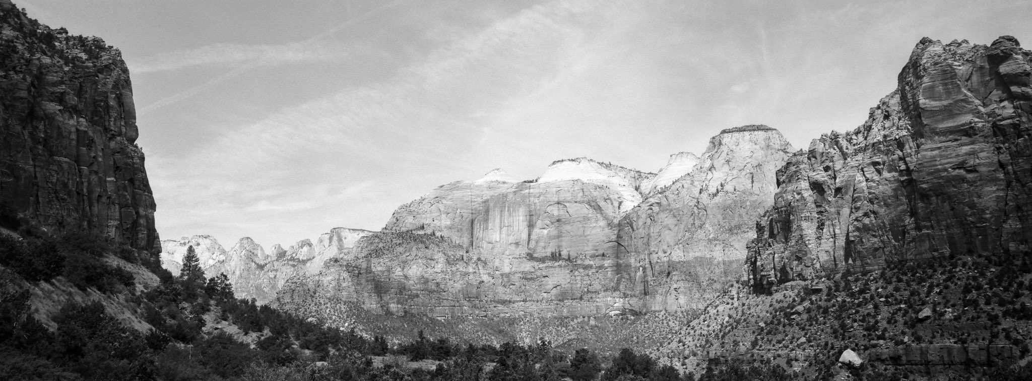 @danrubin Late in the game but this week’s @ILFORDPhoto #fridayfavourites gave me an excuse to finally start digging through scans from a summer 2017 trip through the Southwestern United States — including this XPan shot from the amazing Zion National Park. #shotonpanf