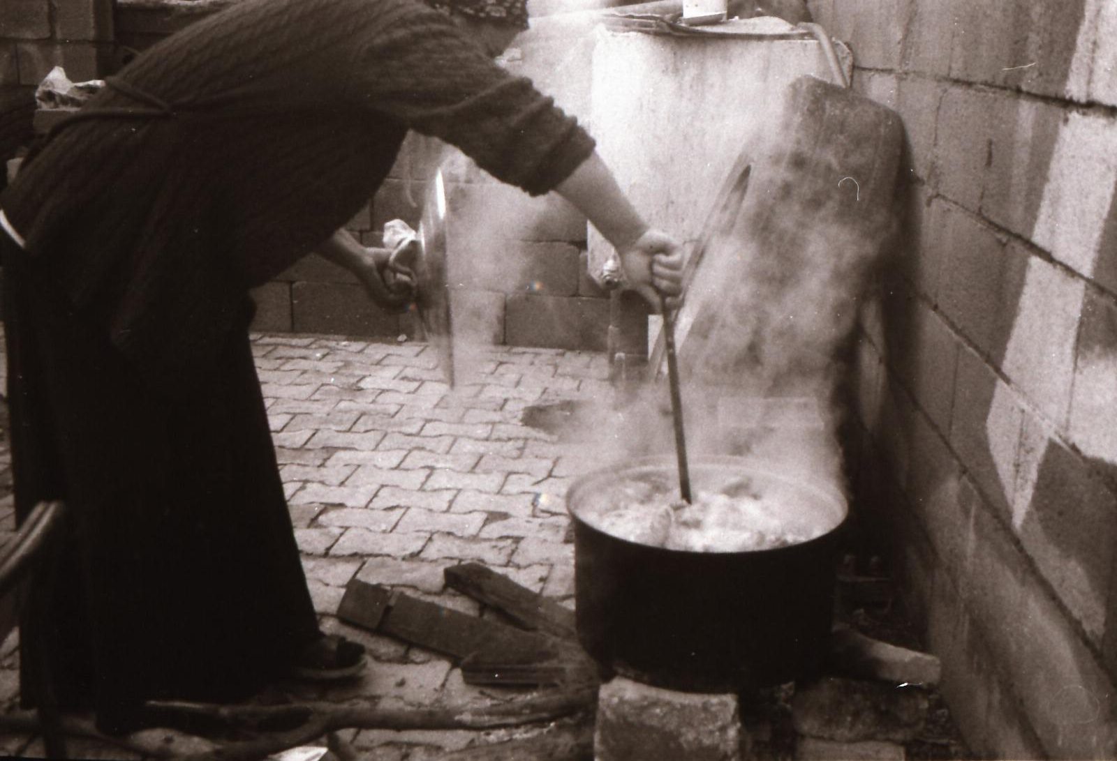 Photo by Serhad he is years old from Mardin Turkey ( Photos of his mother while cooking ilford Pan 400