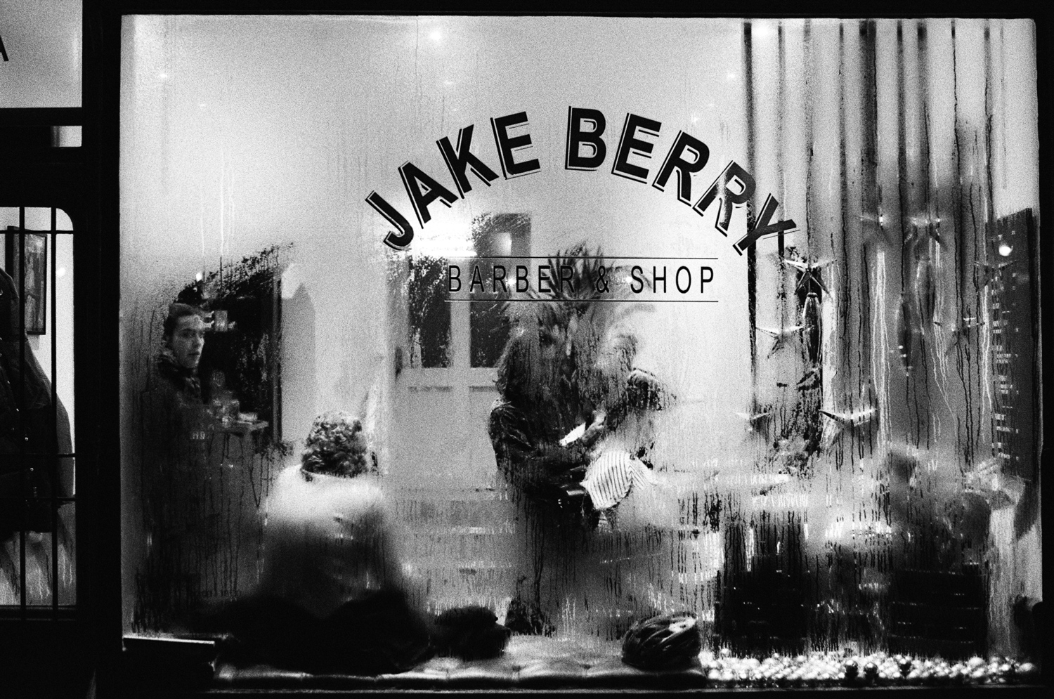 Black & white film photography by Sandeep Sumal Barbers_Brighton_HP5_OlympusOM1n