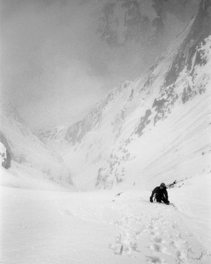  ps_alpine_photo Trevor Hunt on Chatyn-Tau (4412m) SE couloir (1800m, 45-55°+) in Svaneti/Georgia, prior to making the first ski descent. May 2013. Published in The Ski Journal 10/2. Contax T3, Heliopan yellow filter and Ilford FP4+. Hasselblad Flextight X1 scan. #steepskiing #alpinism #firstdescents #caucasus #caucausmountains #georgia?? #sakartvelo #svaneti #contax #contaxt3 #heliopan #ilford #fp4 #analog #film #analogue #stillshootingfilm #fridayfavourites #ilfordphoto #ilfordphoto #fridayfavourites #myfavouritefilm