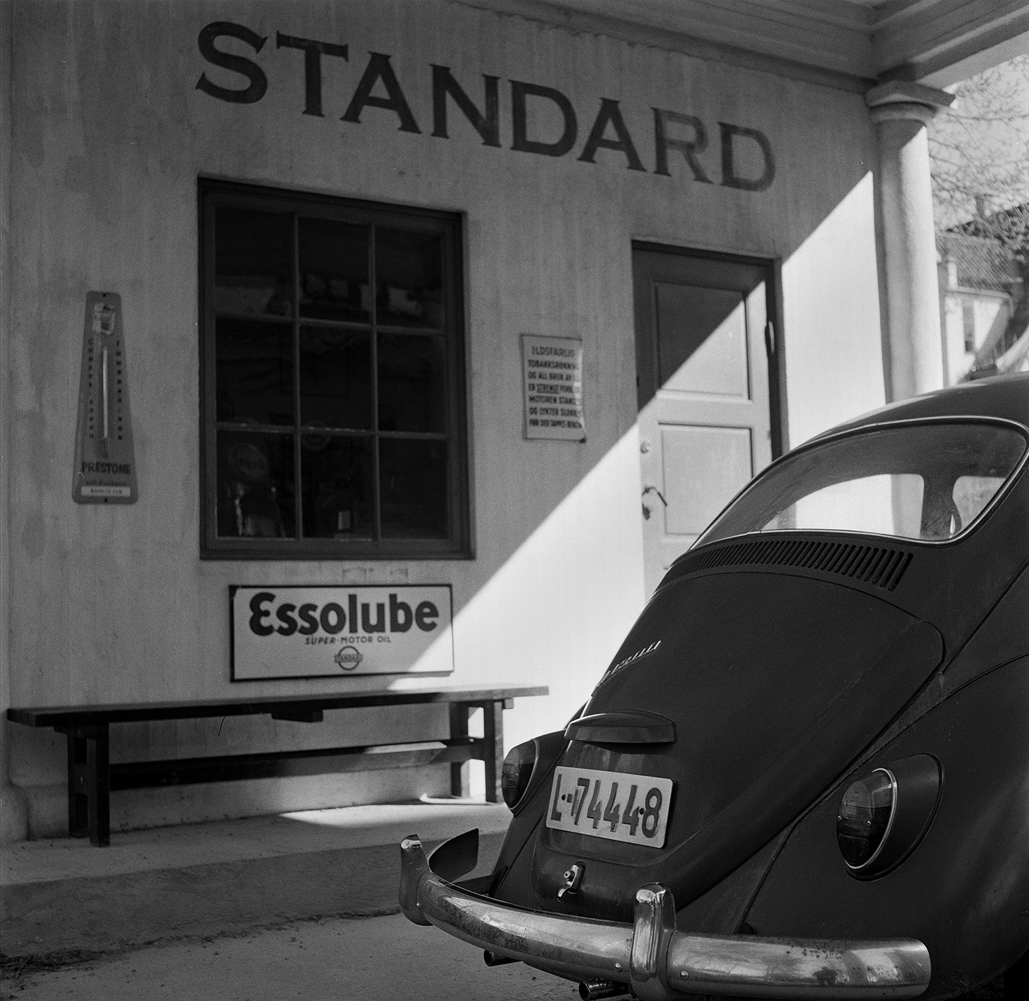 Standard esso Oslo shot on ILFORD black and white film by Keith Moss