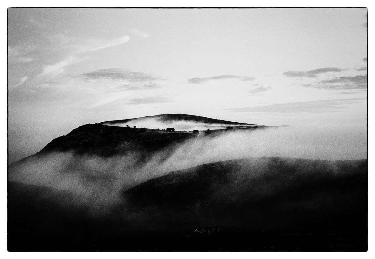 Misty-Mountain-Hop - Dusk on a Cretan mountain, Canon F1, HP5+ at iso 800 © David Collyer