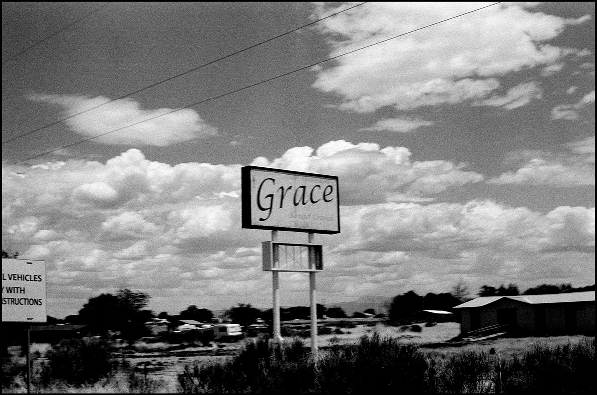 omewhere on the road, a lesson. Dove Creek, CO. Ilford Delta 400.