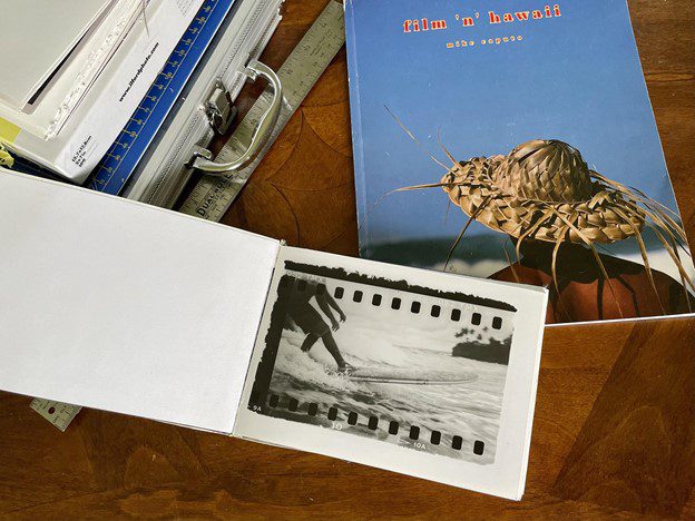 Mike Caputo making a photobook with darkroom prints