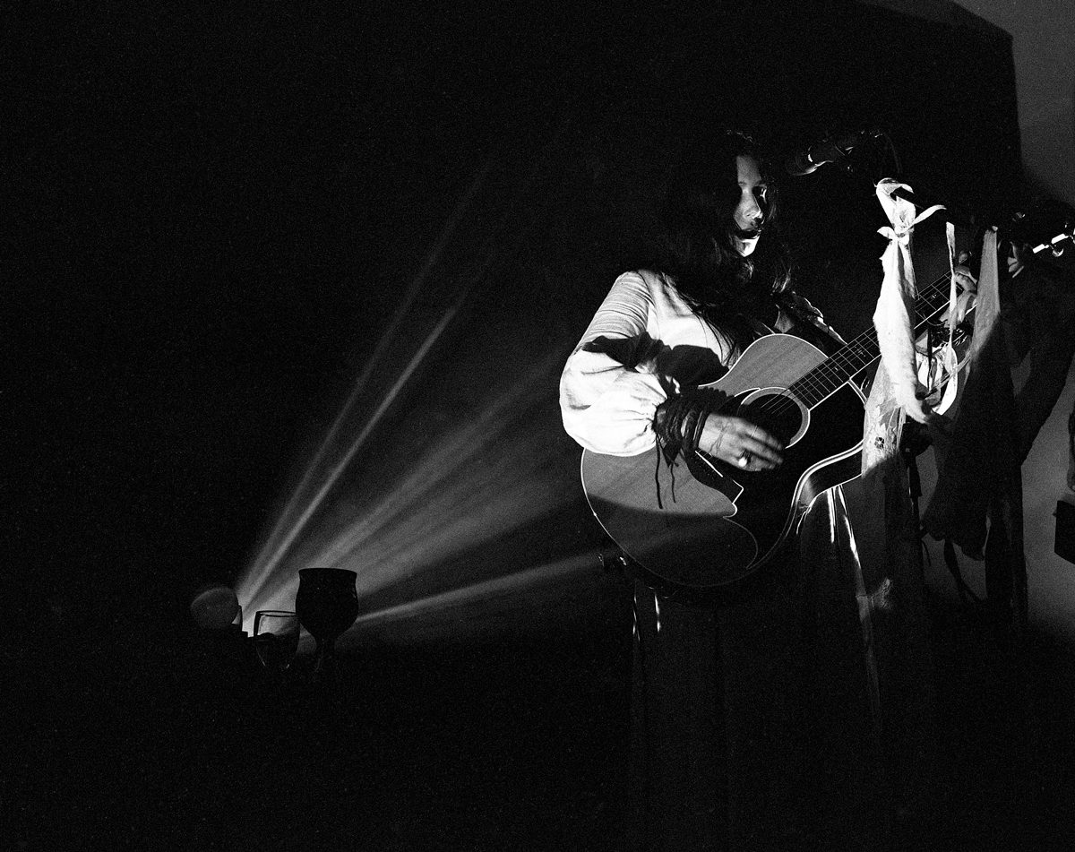 5.Chelsea Wolfe, 2019. The Stanley Hotel, Estes Park, CO. Ilford HP5 @ 3200. Mamiya 7ii/80mm lens. Ilfotec HC.