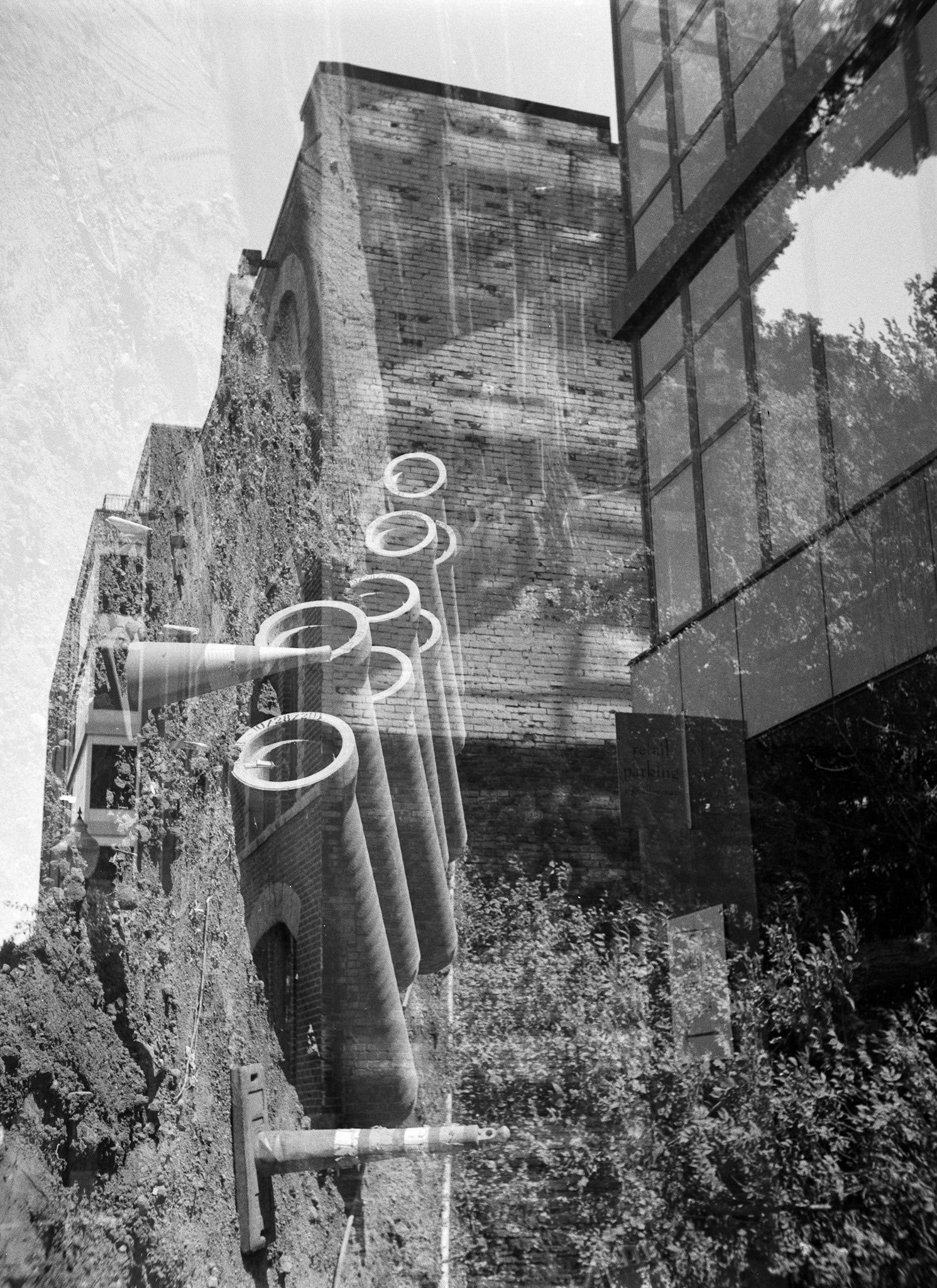 @tomnorthenscold On the first roll through my newly acquired Kodak Duo Six-20 I had issues with film advance and ended up with a number of unintentional double exposures. 🎞Ilford HP5 respooled on a 620 spool. #ilfordphoto #fridayfavourites #doubleexposure