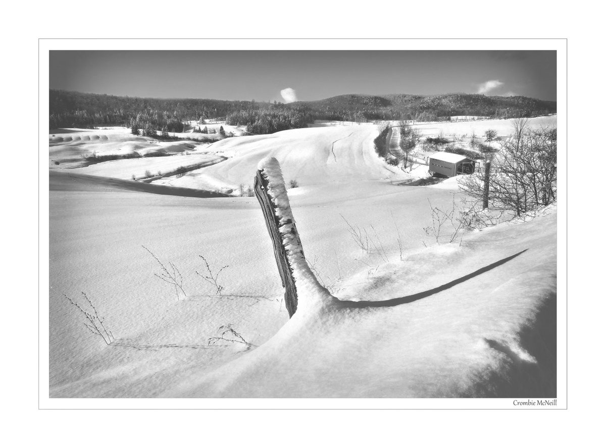 10. Winter on Mountain rd. of historic cover bridge. 24 f2, 1/250 at f11, yellow filter