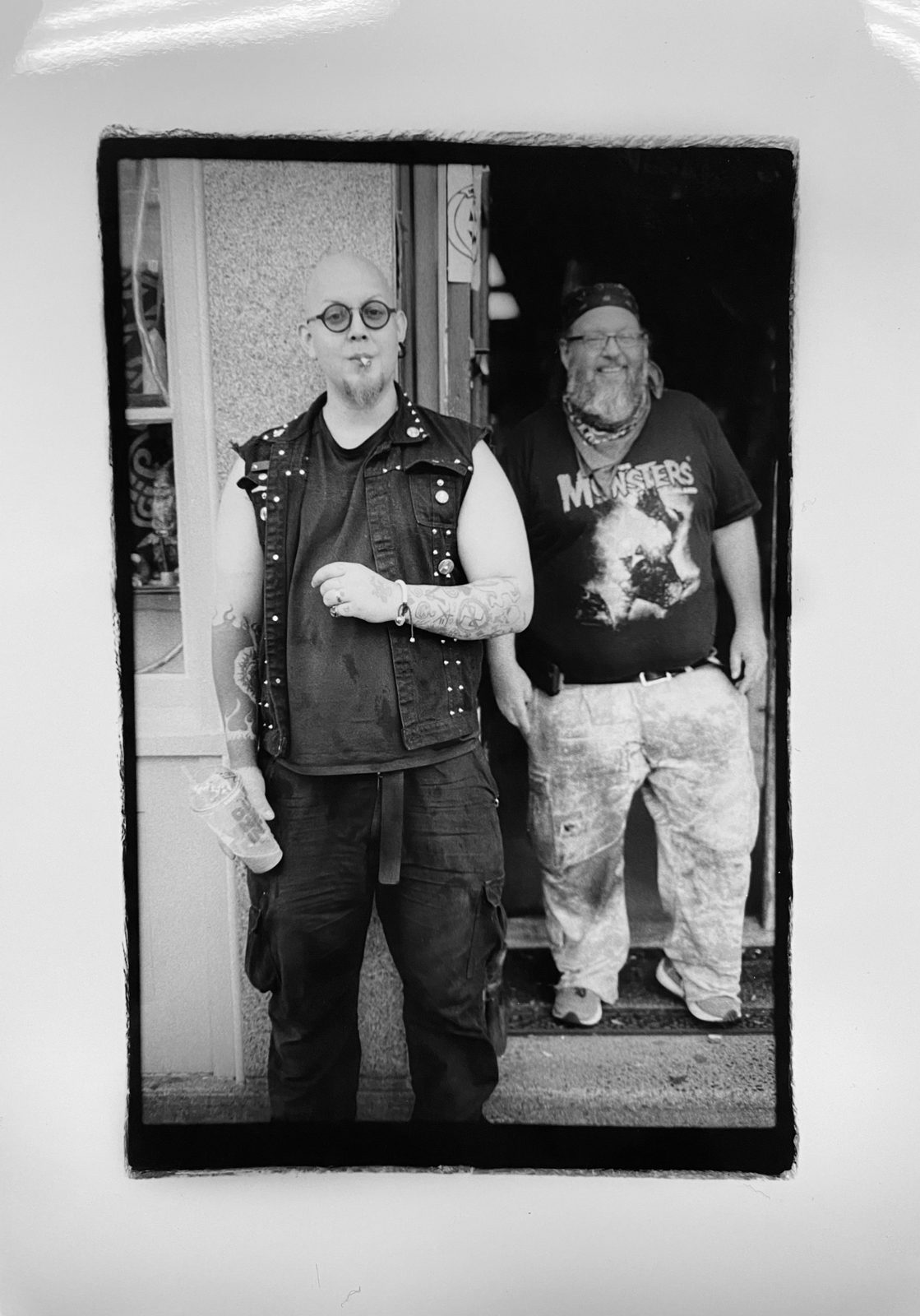 “bouncers”-door-men shot on ILFORD HP5 plus film by Jessica Martineau