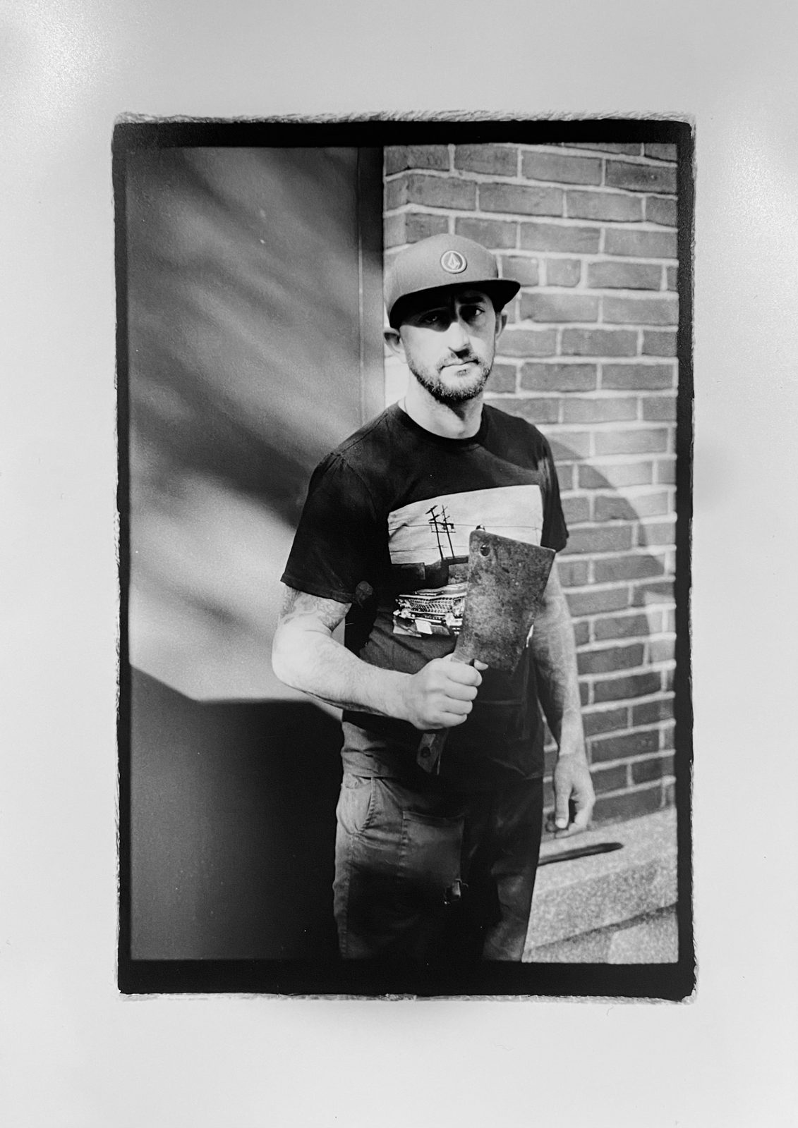 “cleaver”-chef -shot on ILFORD HP5 plus film by Jessica Martinea