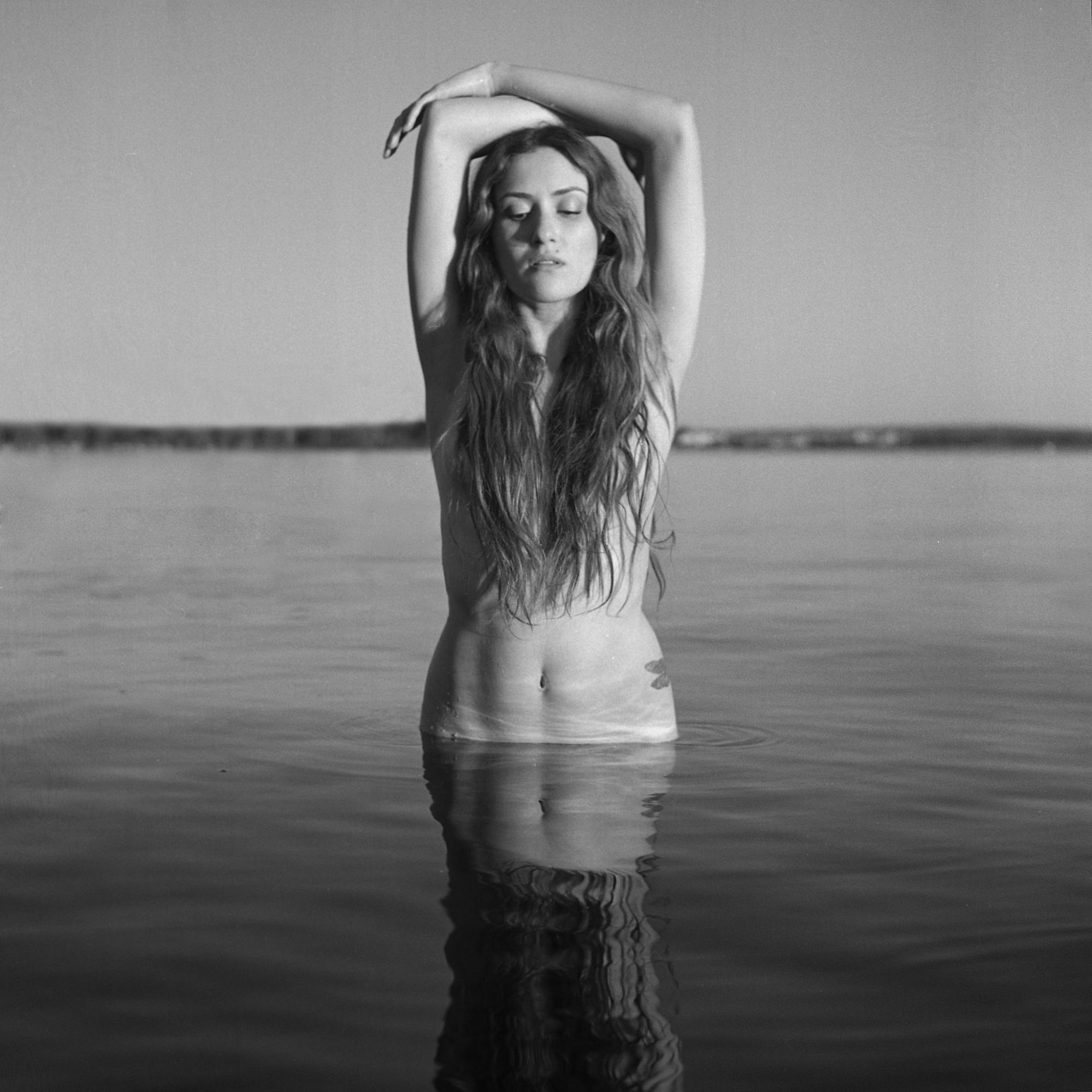“The Birth Of Venus”, Body of Water series, 2020. Ilford Hp5+ 400, Yashica Mat 124g. by Clara Anaujo for In Focus