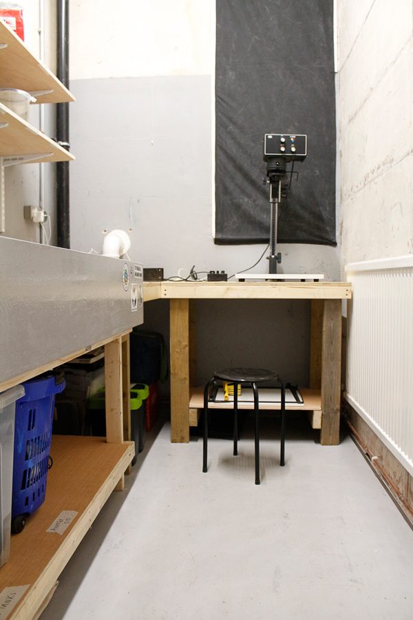 The darkroom at sustainable darkroom