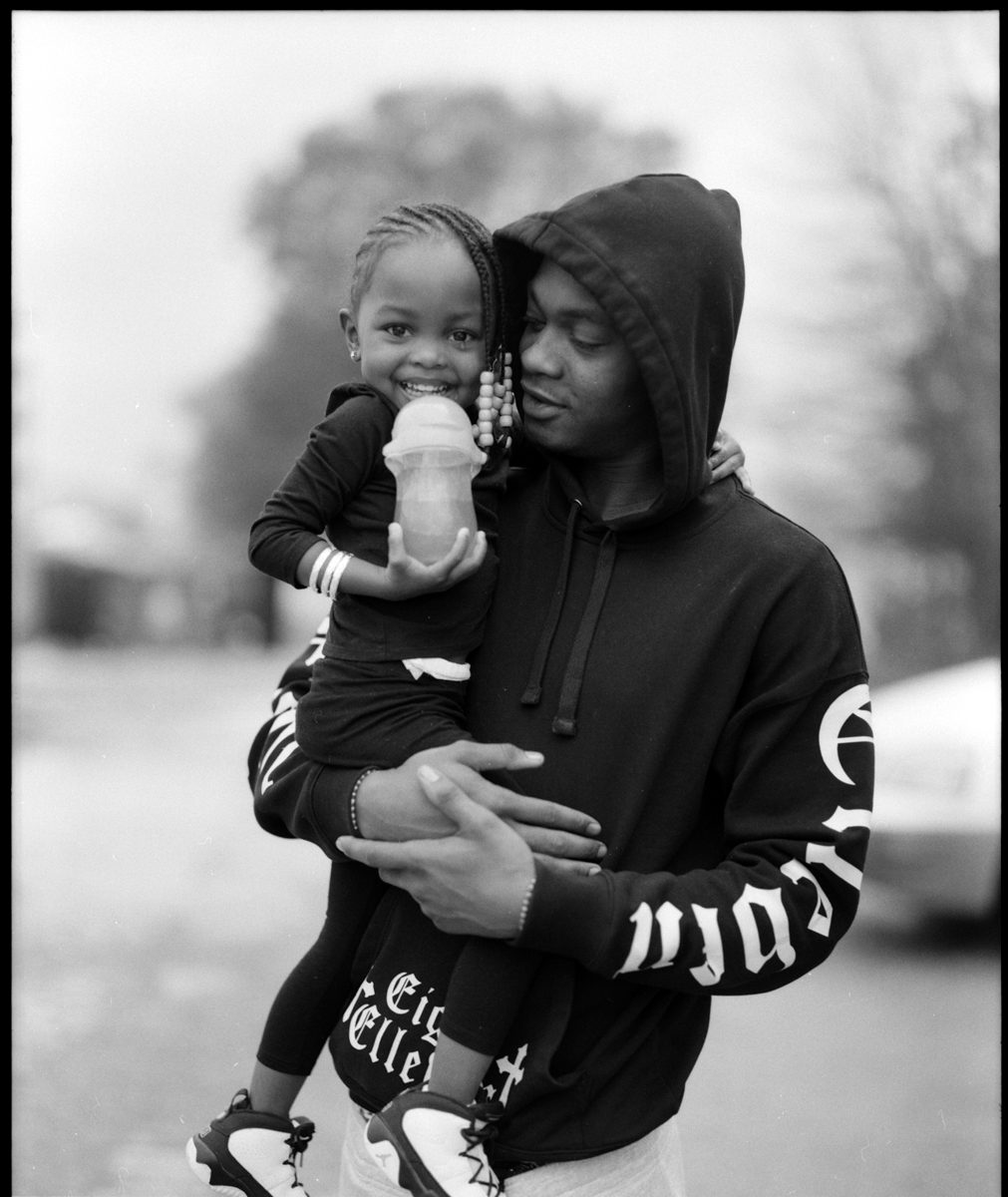 Man and Daughter by Rita Harper on medium format ILFORD film