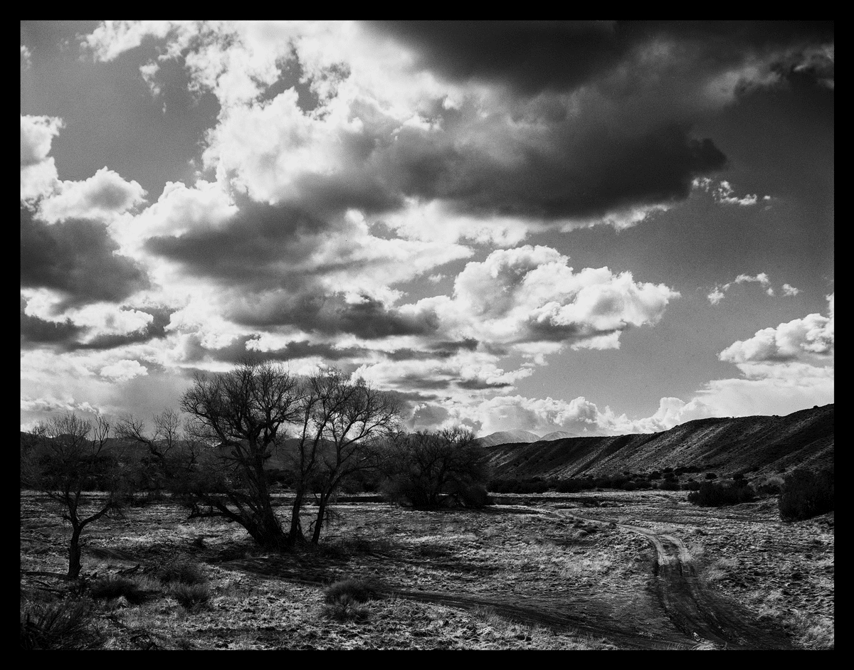 Black and white photo of landscape photography