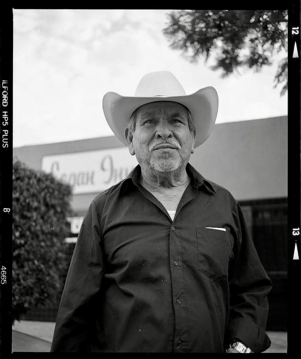 Portrait of a man with a cowboy hat on